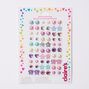 Boucles d&#39;oreilles autocollantes couleur nacr&eacute;e Claire&#39;s Club - Lot de 30,